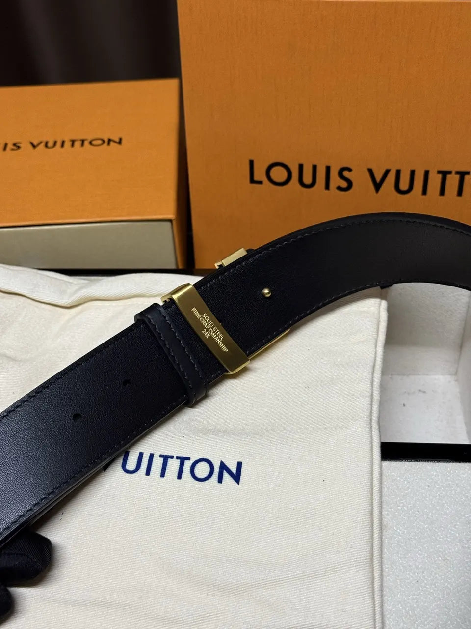 Louis Vuitton Denim Monogram Belt - Hình 9