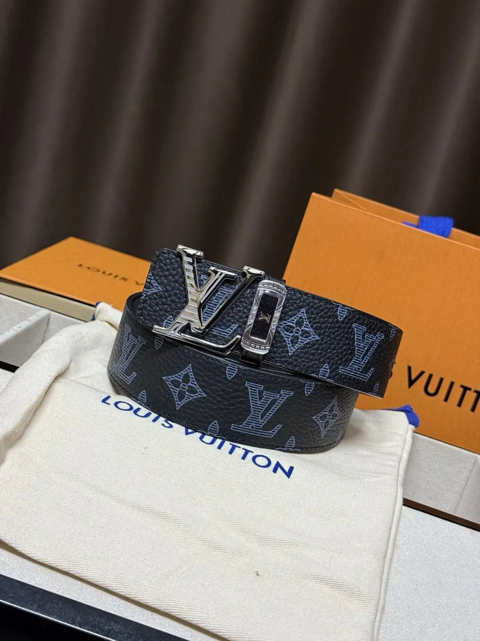 Black Monogram Galaxy Belt