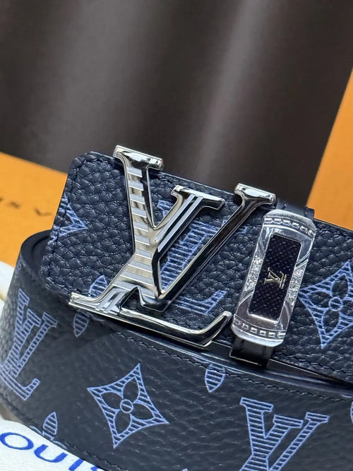 Black Monogram Galaxy Belt - Hình 2