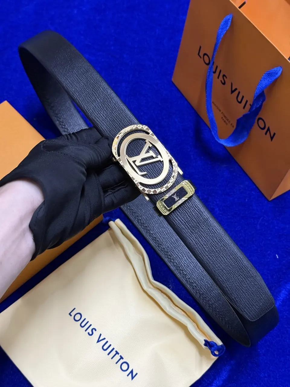 Louis Vuitton Ornate Buckle Belt - Hình 4