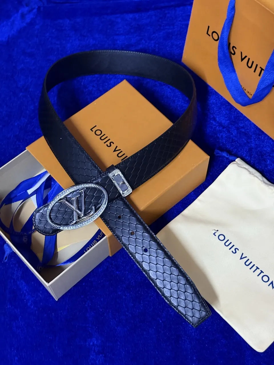 Louis Vuitton Python Leather Belt