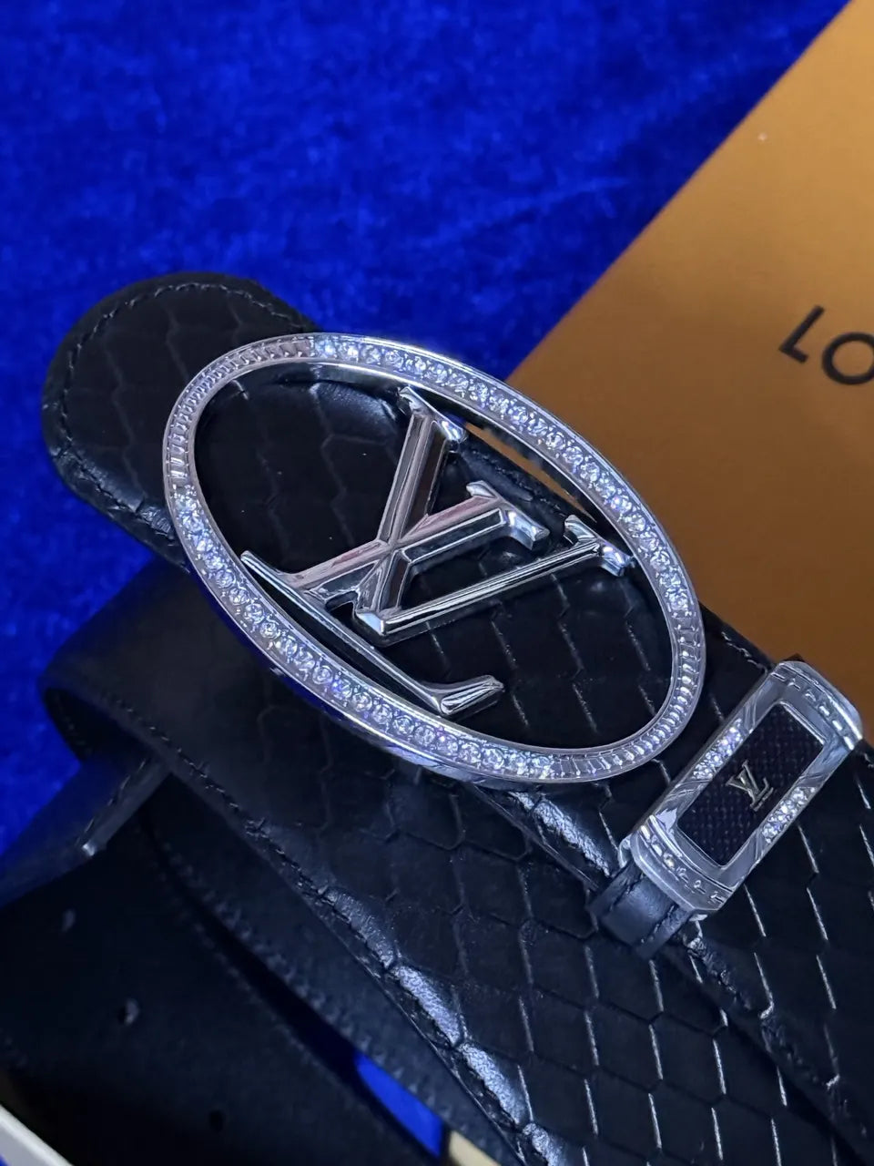 Louis Vuitton Python Leather Belt - Hình 2