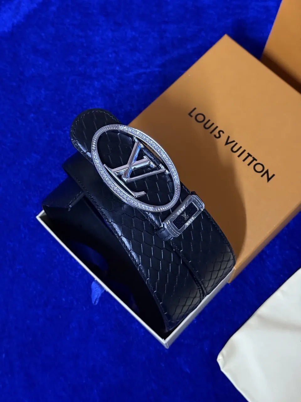 Louis Vuitton Python Leather Belt - Hình 3