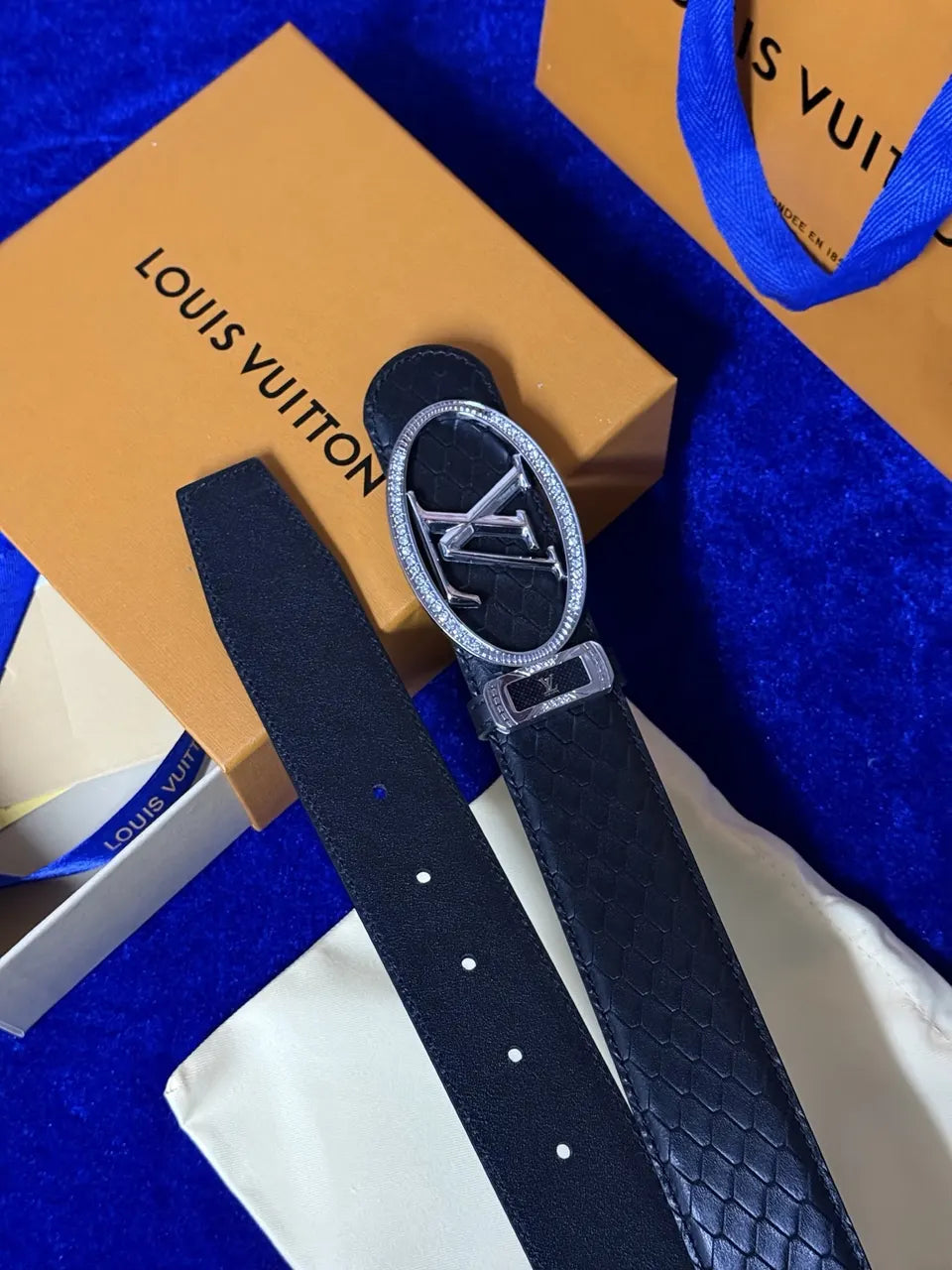 Louis Vuitton Python Leather Belt - Hình 6