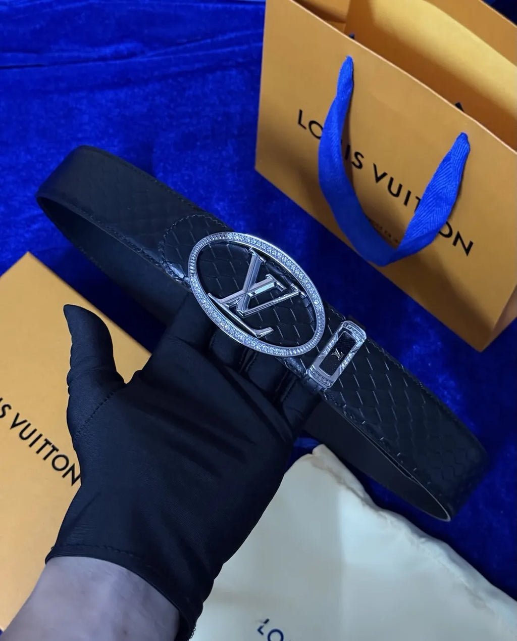Louis Vuitton Python Leather Belt - Hình 8