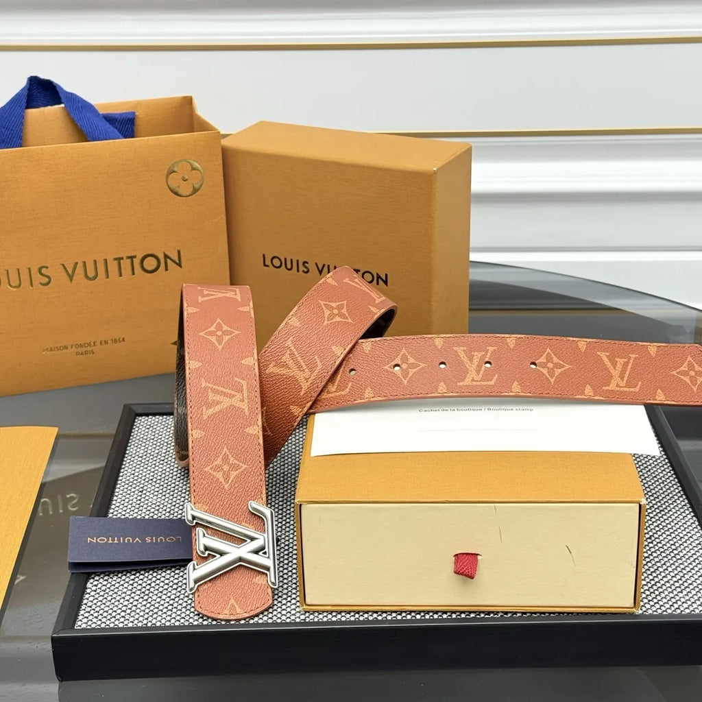 Louis Vuitton Tan Monogram Belt - Hình 2