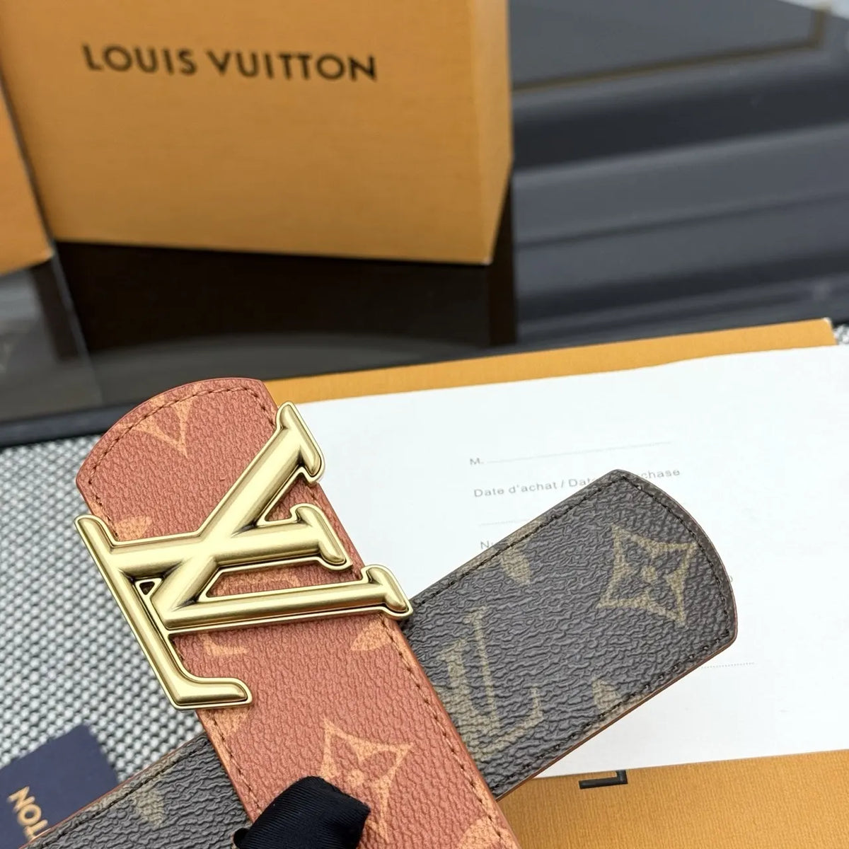 Louis Vuitton Brown Monogram Canvas Belt - Hình 5