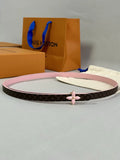 Louis Vuitton Flower Pink Belt