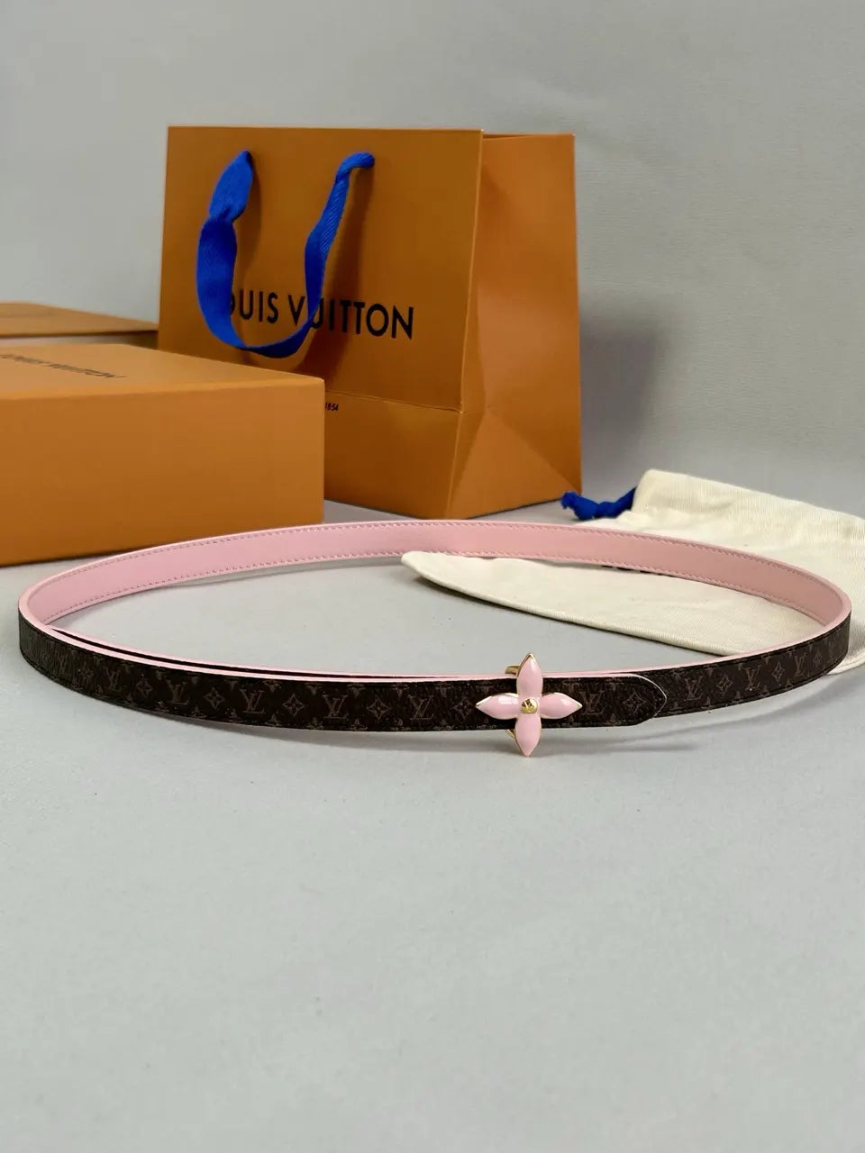 Louis Vuitton Flower Pink Belt