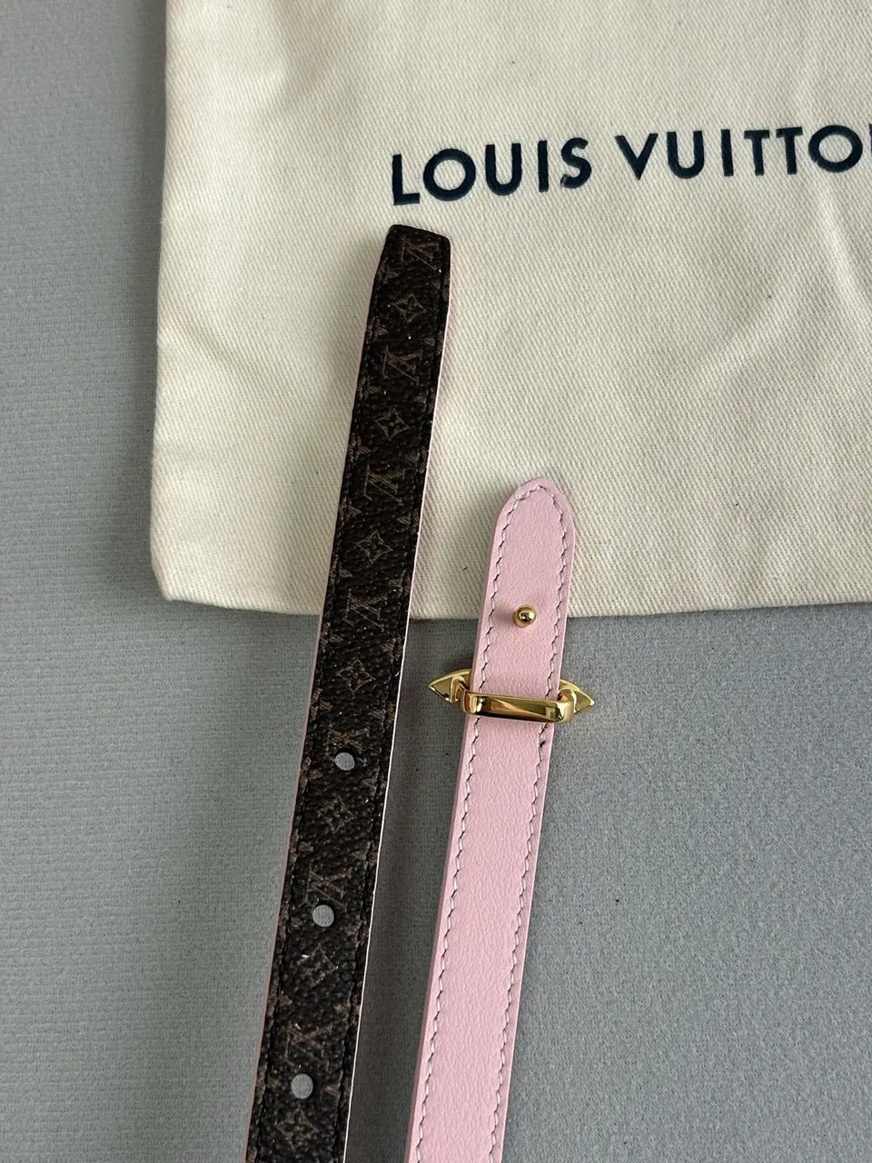 Louis Vuitton Flower Pink Belt - Hình 3