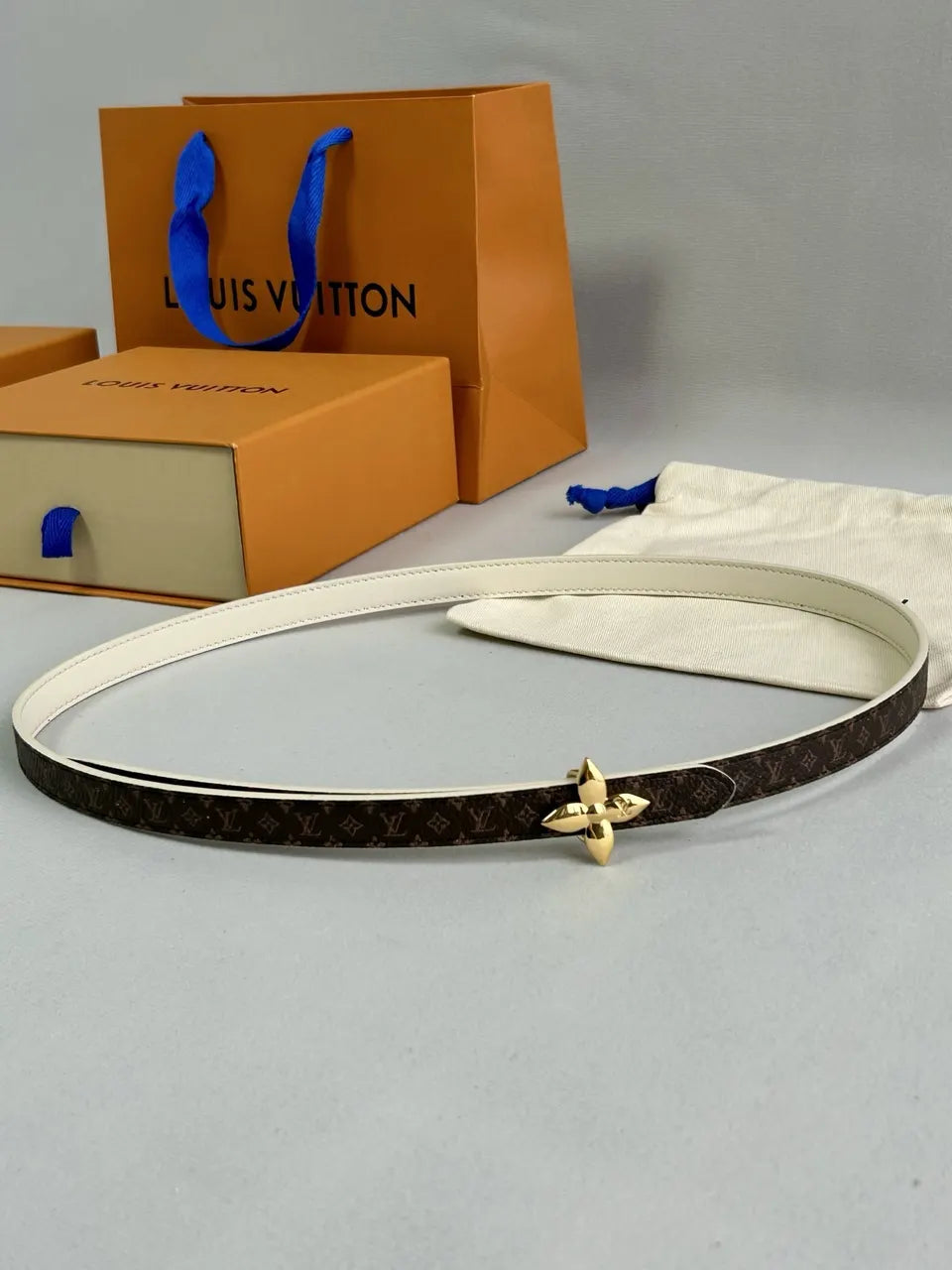 monogram Louis Vuitton Flower Belt - Hình 6