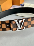 Damier Ebene Canvas Belt