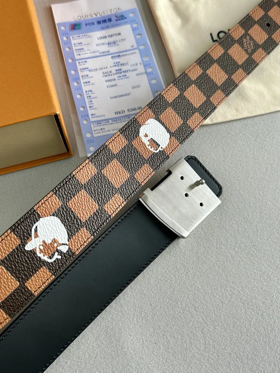 Damier Ebene Canvas Belt - Hình 3