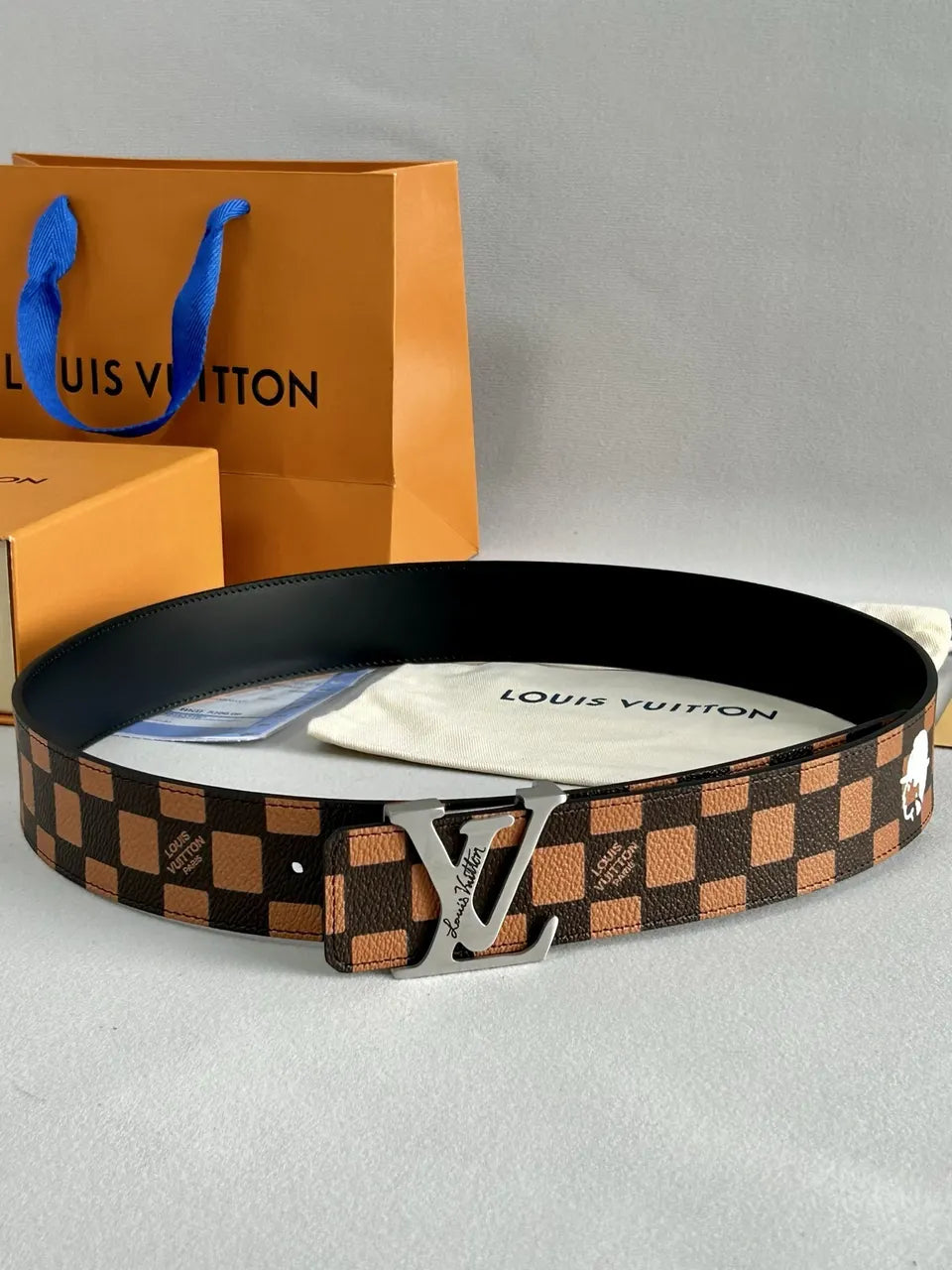Damier Ebene Canvas Belt - Hình 4