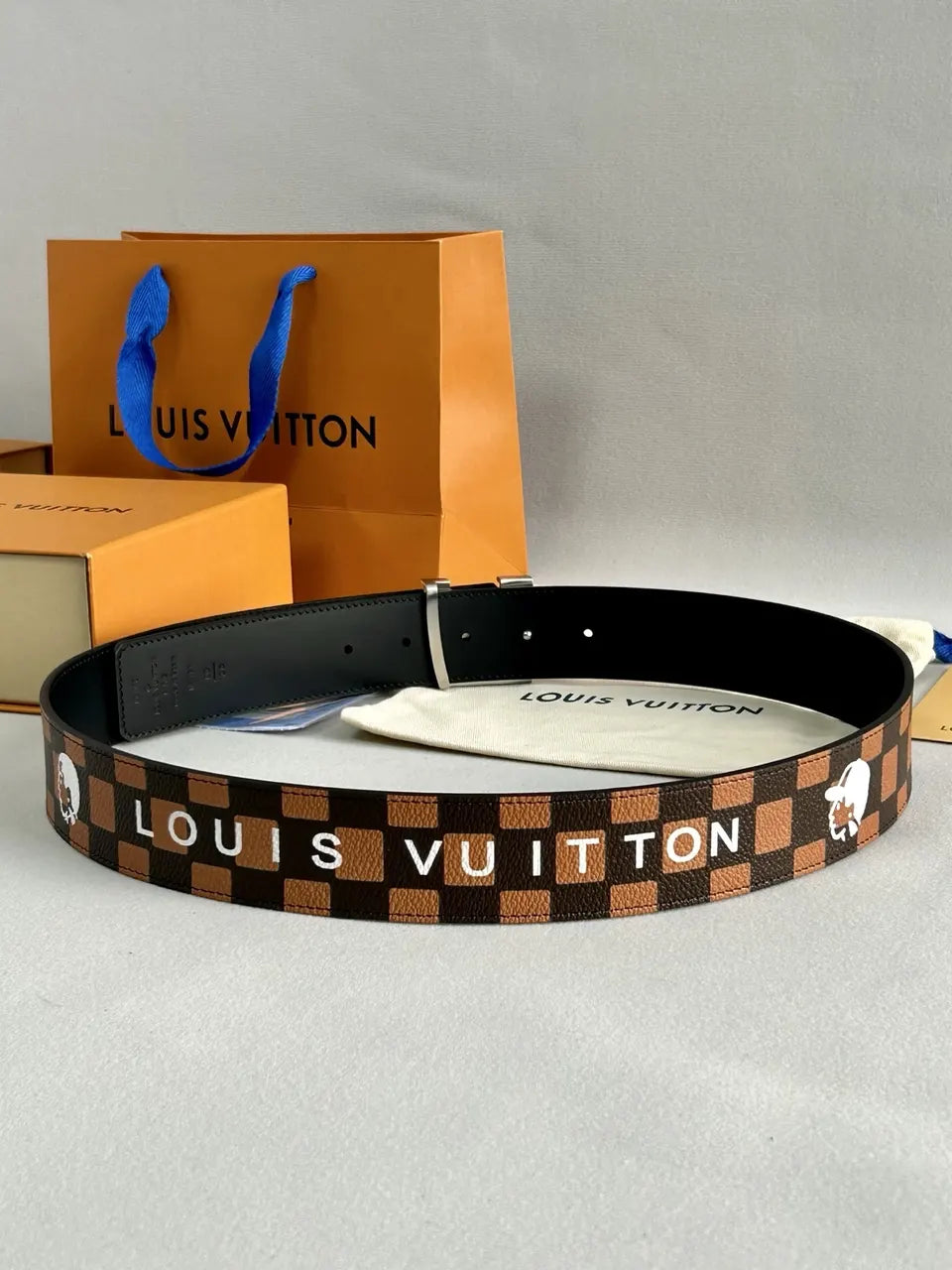 Damier Ebene Canvas Belt - Hình 5