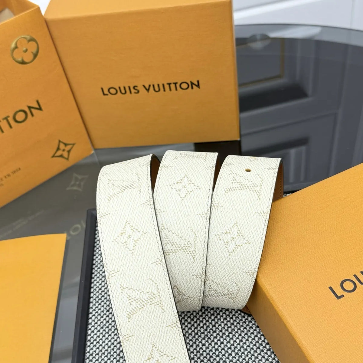 Louis Vuitton Off-White Belt - Hình 3