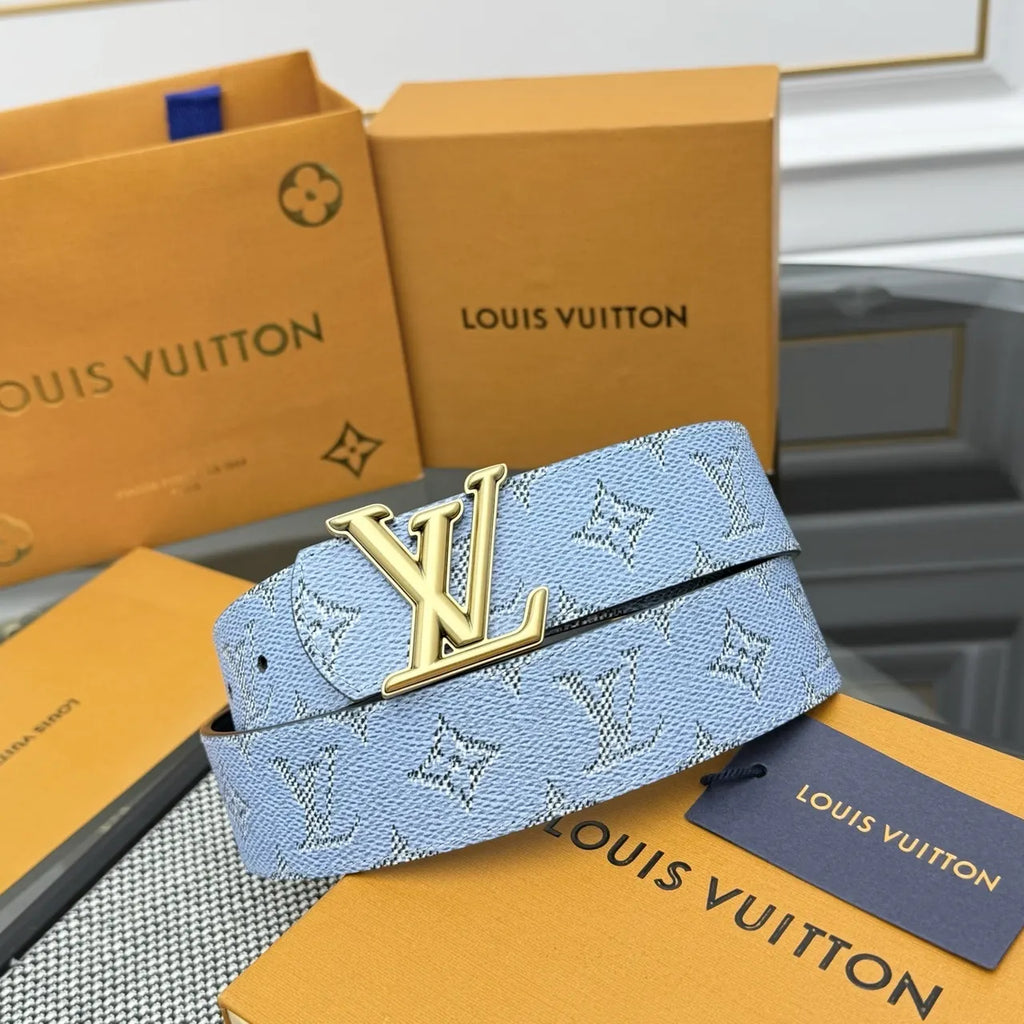 Louis Vuitton Blue Monogram Jacquard Belt