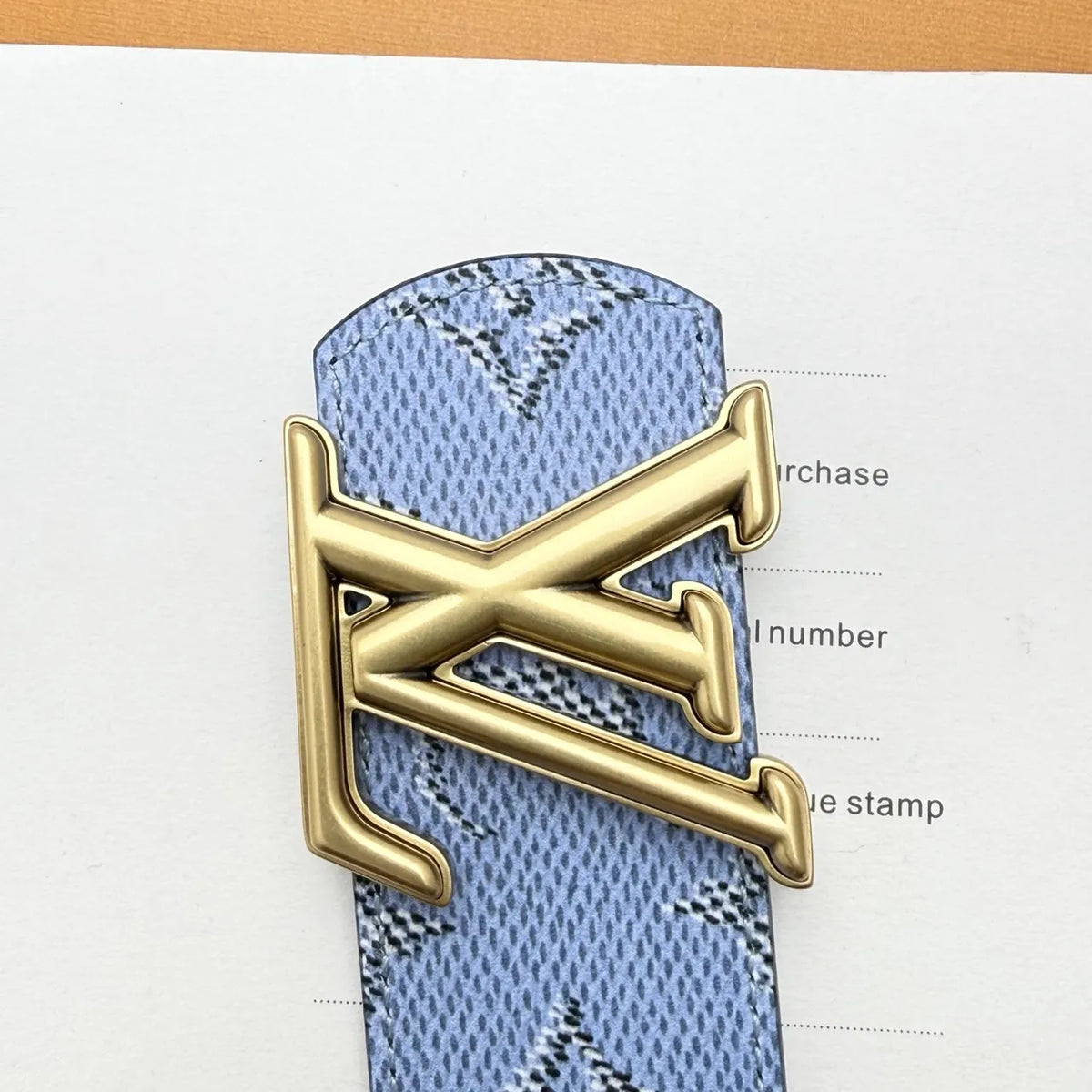 Louis Vuitton Blue Monogram Jacquard Belt - Hình 4
