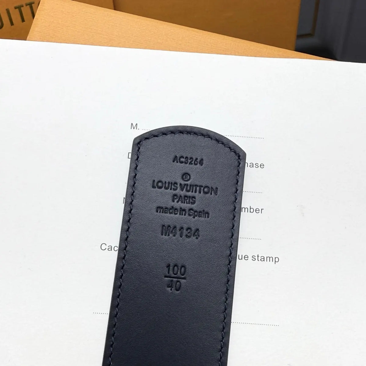 Louis Vuitton Blue Monogram Jacquard Belt - Hình 6