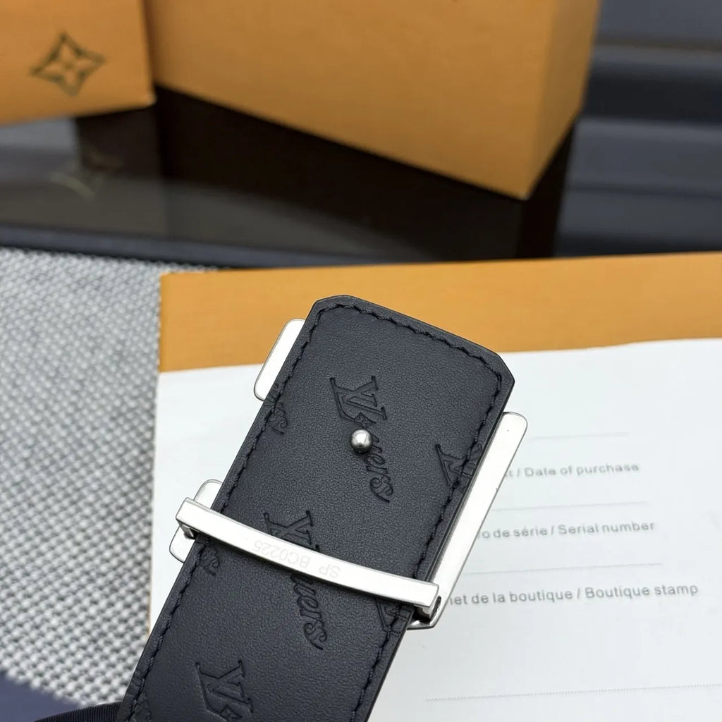 Damier Infini Black Belt - Hình 4