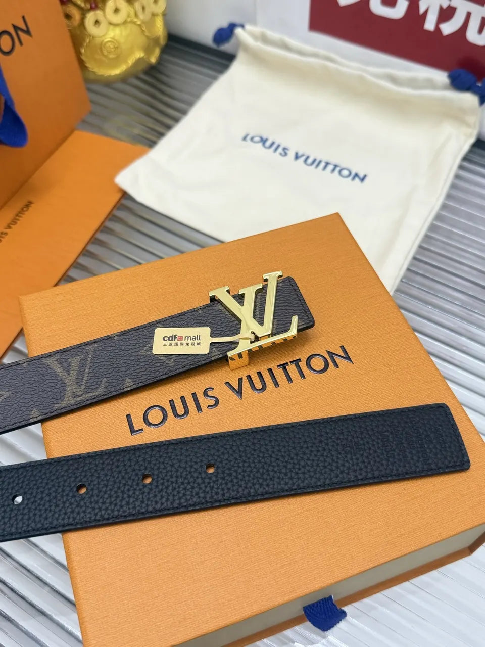 Louis Vuitton Monogram Coated Canvas Belt