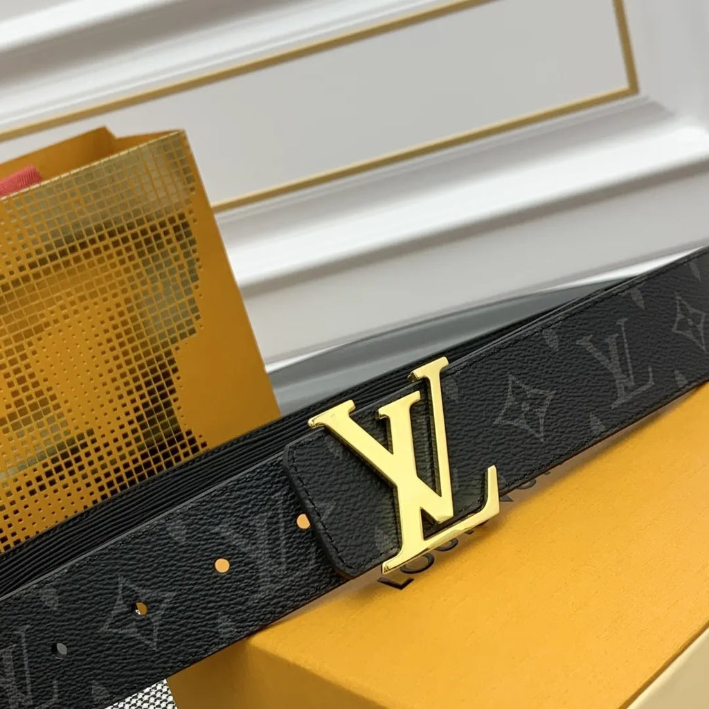 Louis Vuitton Epi Black Leather Belt - Hình 2