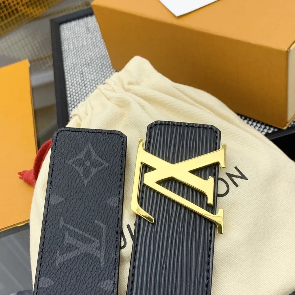 Louis Vuitton Epi Black Leather Belt - Hình 6