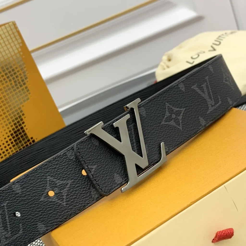 LV Reversible Black Monogram Belt - Hình 2