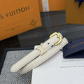 Louis Vuitton Ivory Leather Belt