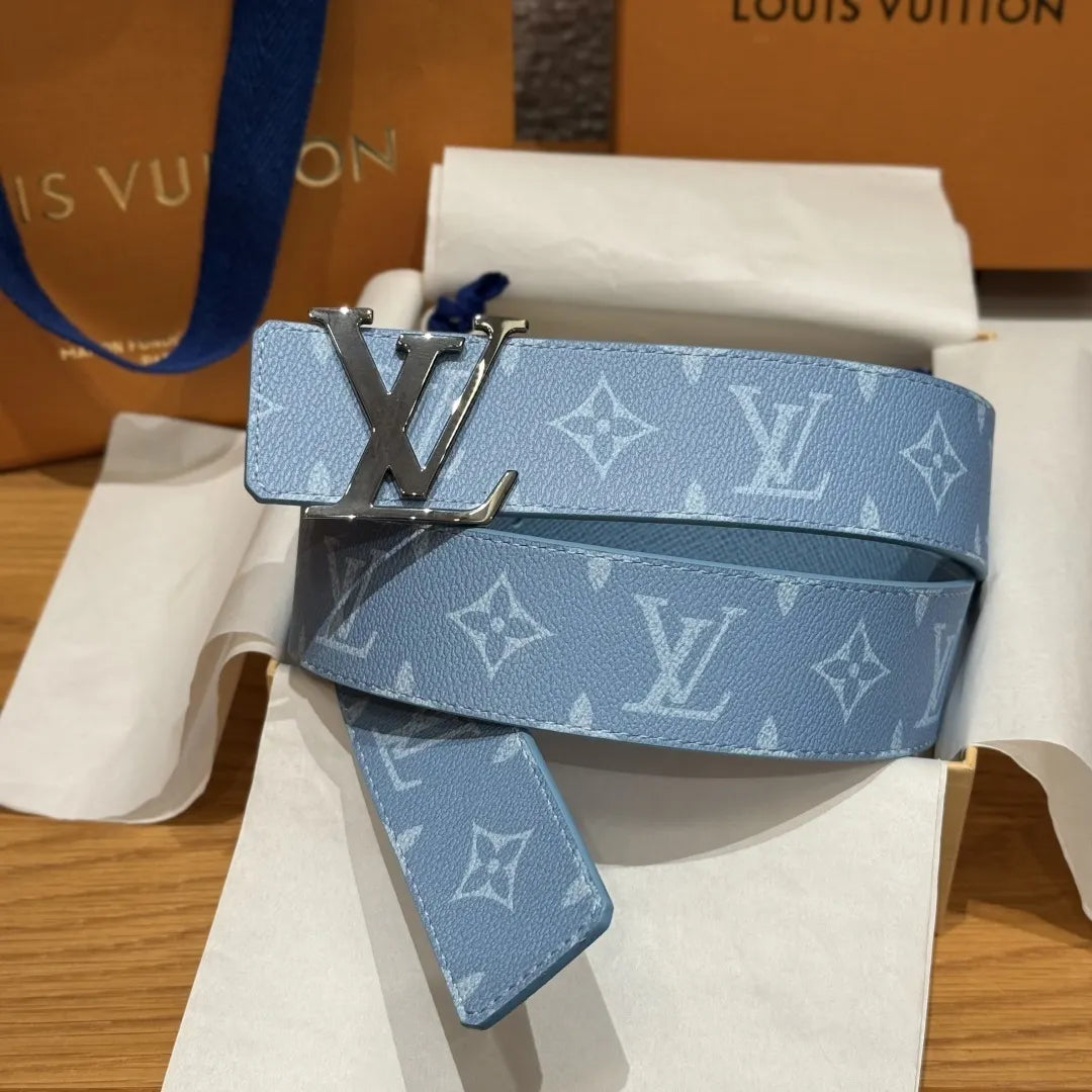 Louis Vuitton Pastel Blue Monogram Belt