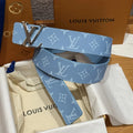 Louis Vuitton Pastel Blue Monogram Belt