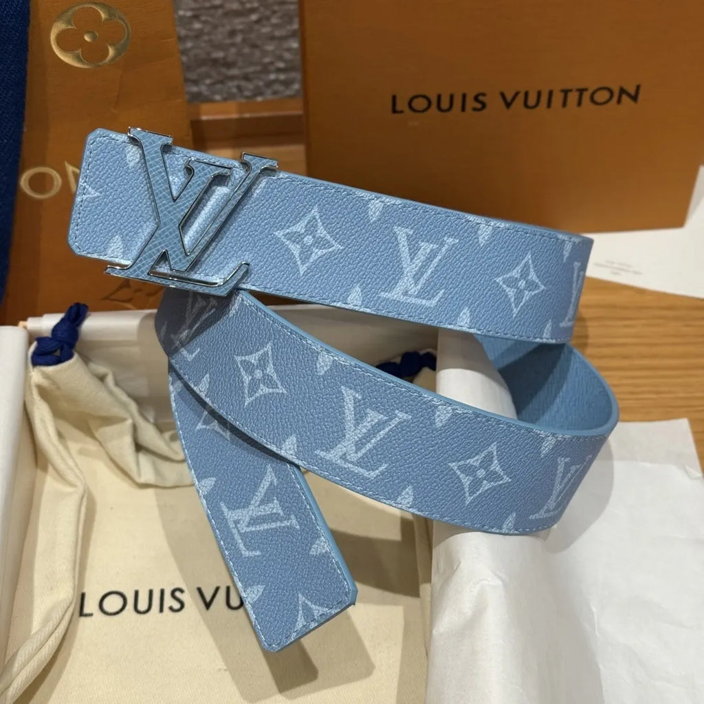 Sky Blue Monogram Pastel Belt