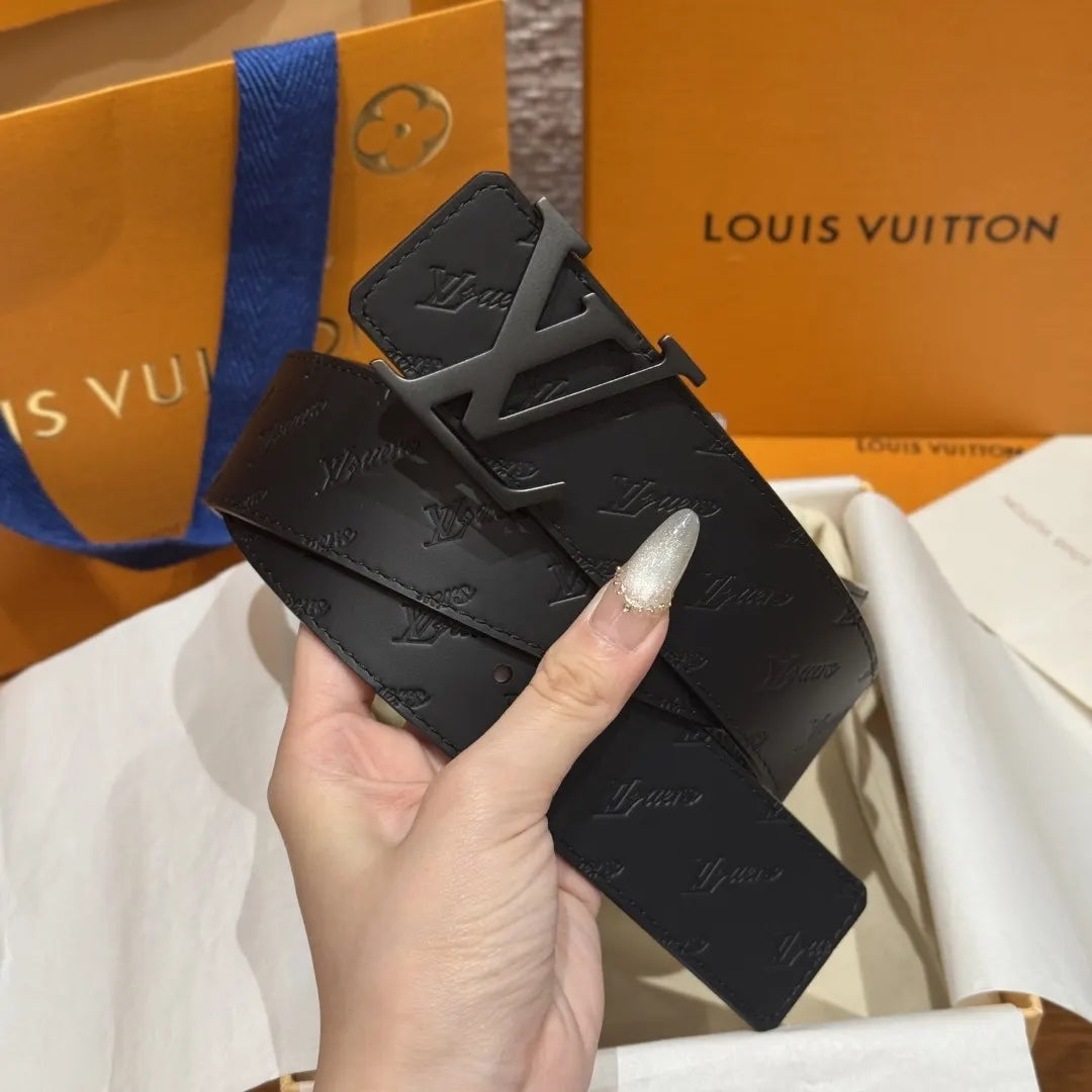 Louis Vuitton Black Signature Belt - Hình 3