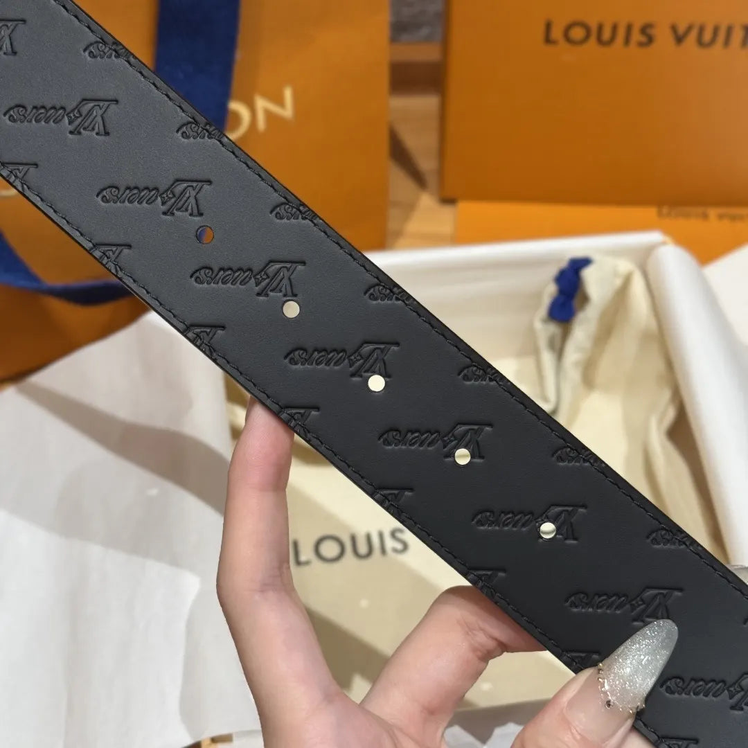 Louis Vuitton Black Signature Belt - Hình 7