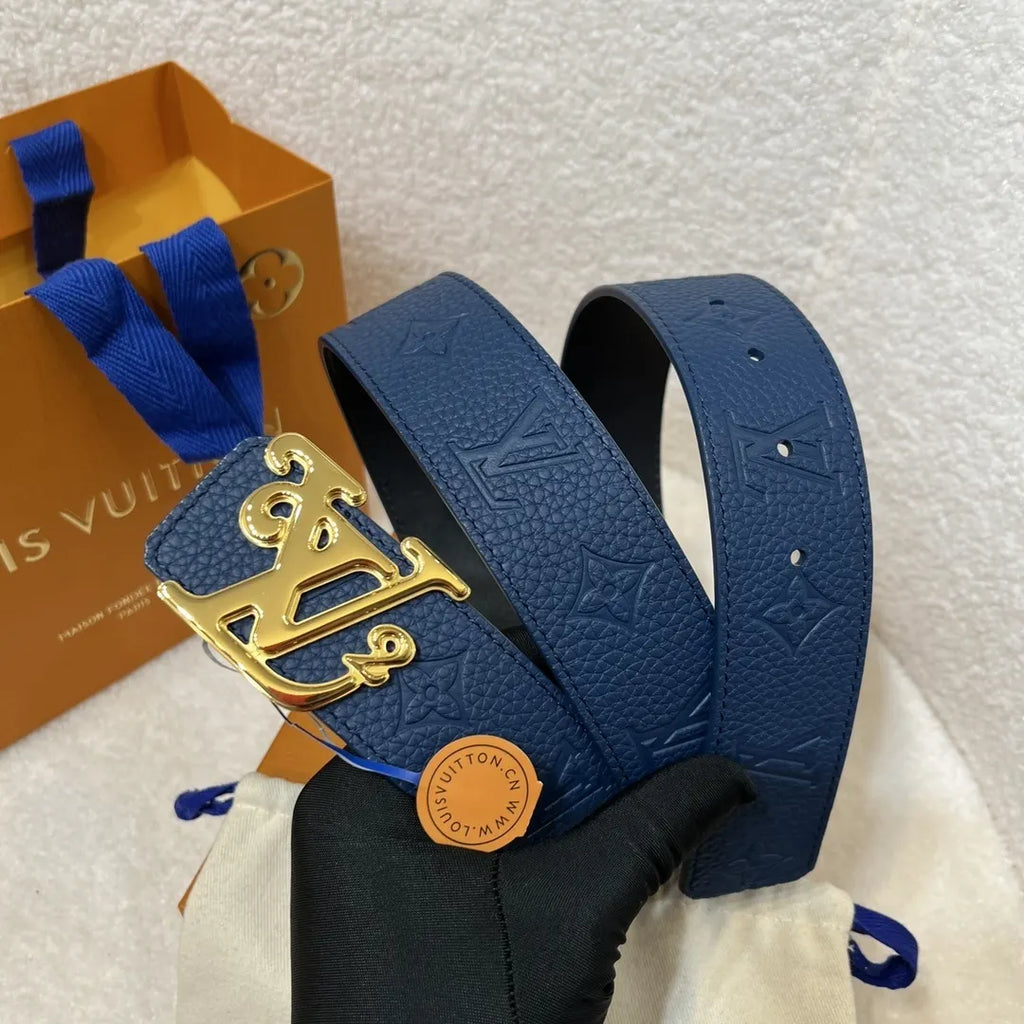 Louis Vuitton Navy Belt Gold - Hình 6