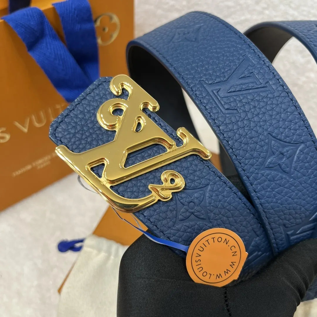 Louis Vuitton Navy Belt Gold - Hình 7