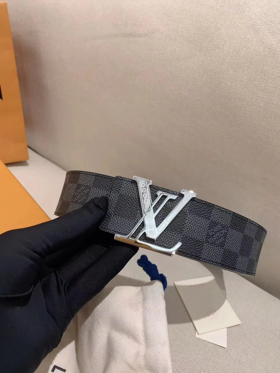 Damier Infini Belt