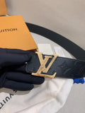 Louis Vuitton Embossed Belt Gold