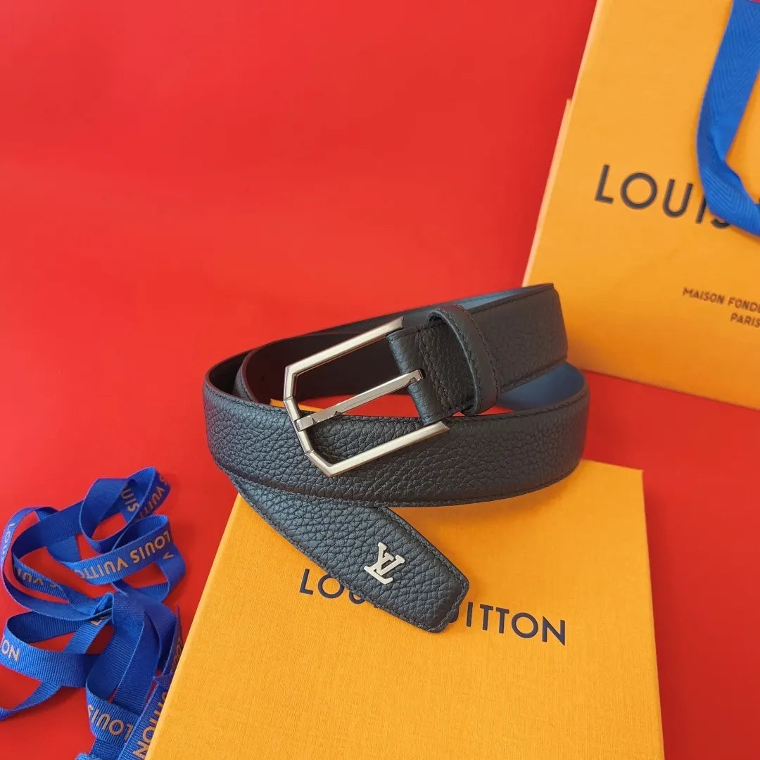 Louis Vuitton Pebbled Leather Belt - Hình 5