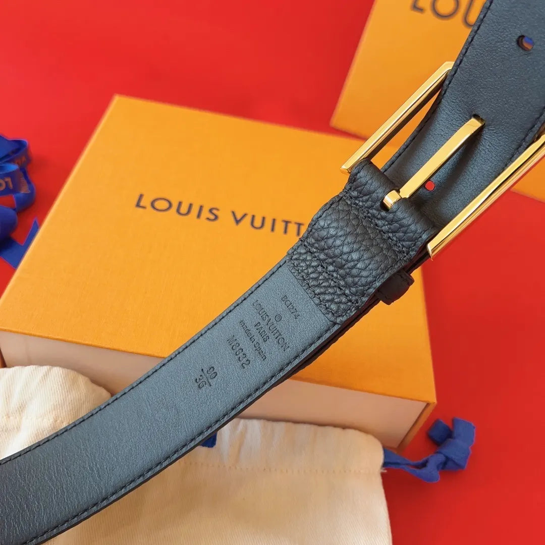 Louis Vuitton Pebbled Leather Belt - Hình 5
