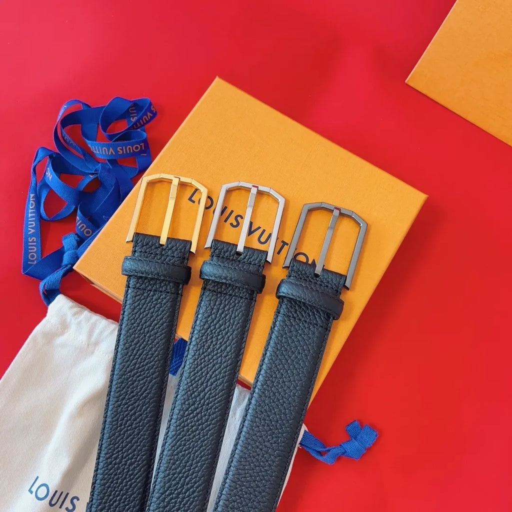 Louis Vuitton Pebbled Leather Belt - Hình 9