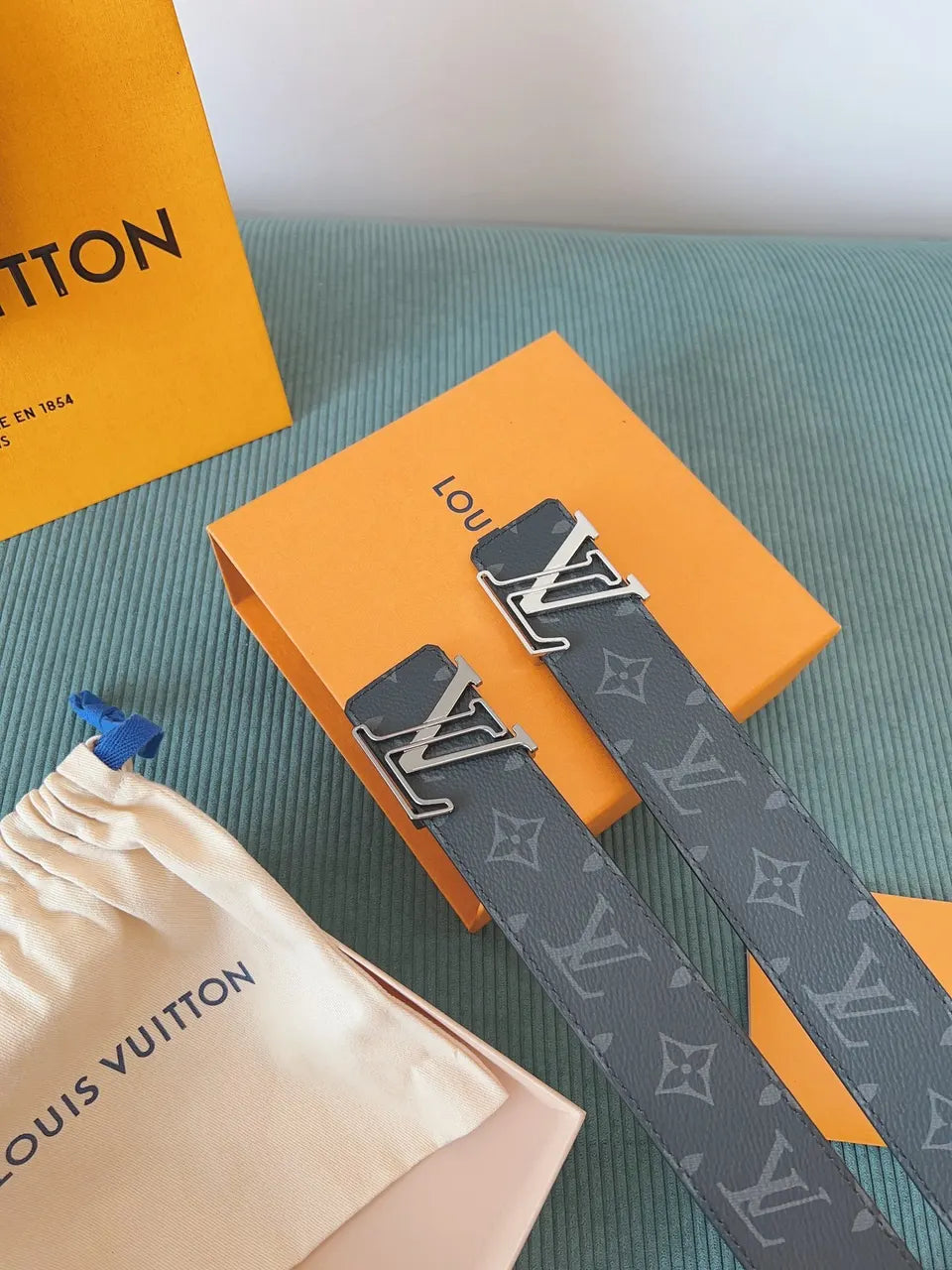 Louis Vuitton Shadow Gray Belt - Hình 8