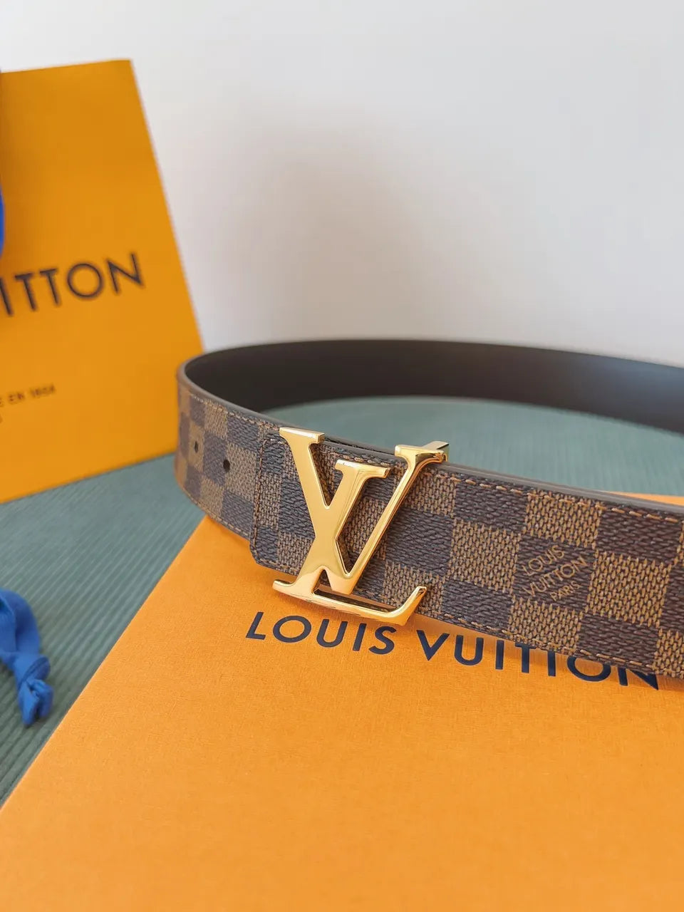 Louis Vuitton Damier Ebene Belt lv - Hình 2