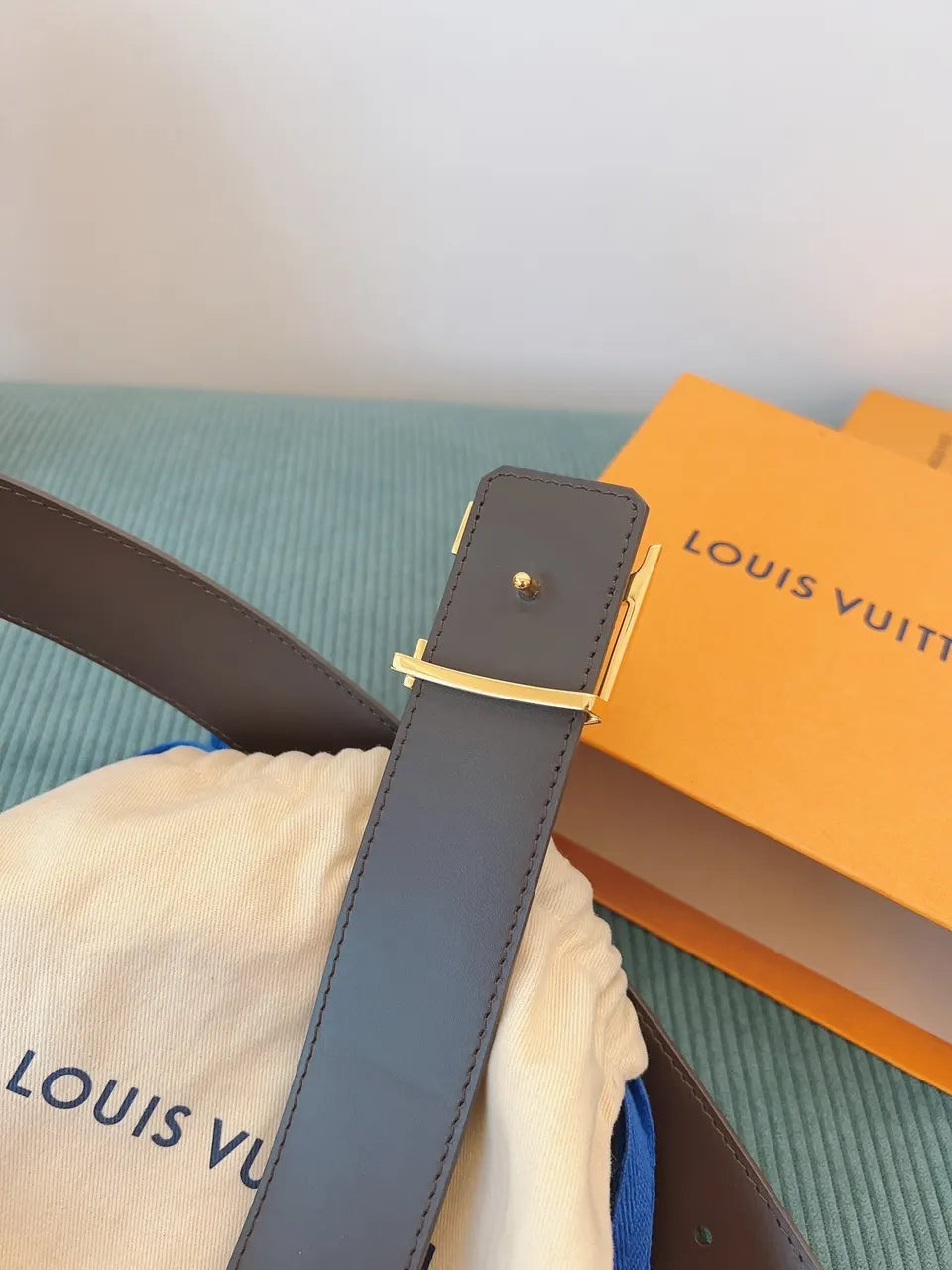 Louis Vuitton Damier Ebene Belt lv - Hình 4