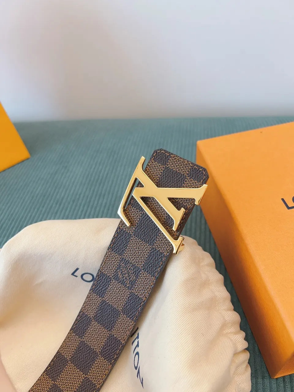 Louis Vuitton Damier Ebene Belt lv - Hình 5