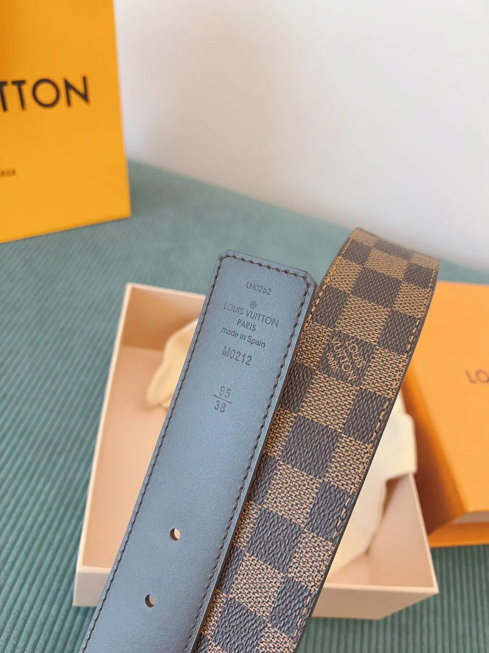 Louis Vuitton Damier Ebene Belt lv - Hình 6