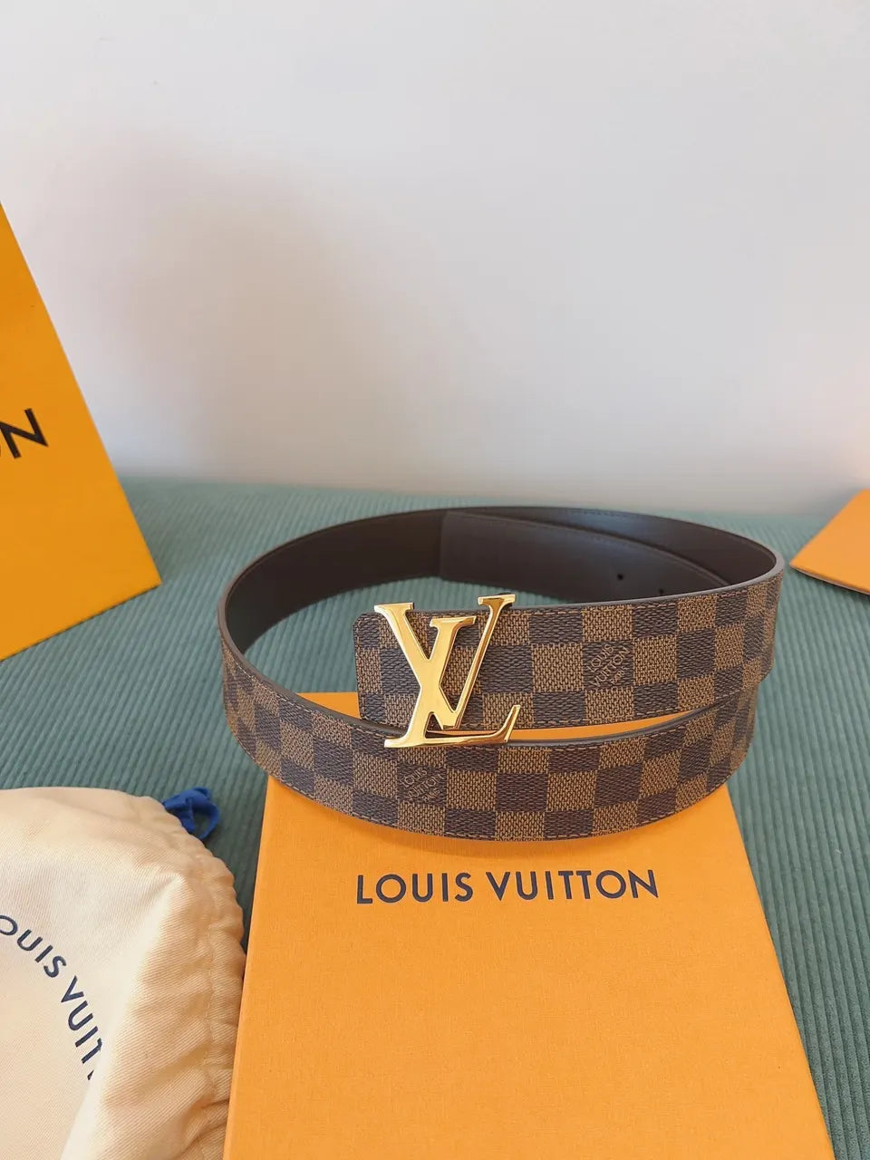 Louis Vuitton Damier Ebene Belt lv - Hình 7