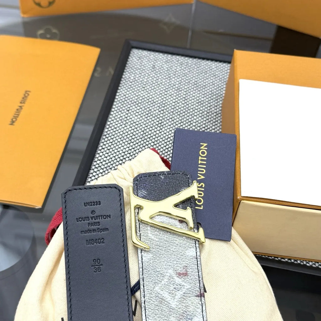 Louis Vuitton Watercolor Monogram Belt gold - Hình 2