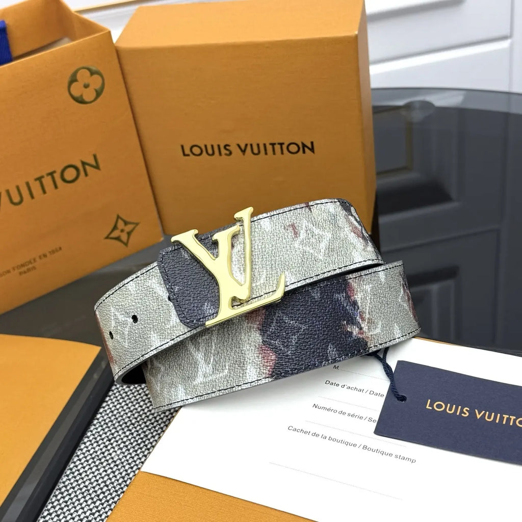 Louis Vuitton Watercolor Monogram Belt gold - Hình 4