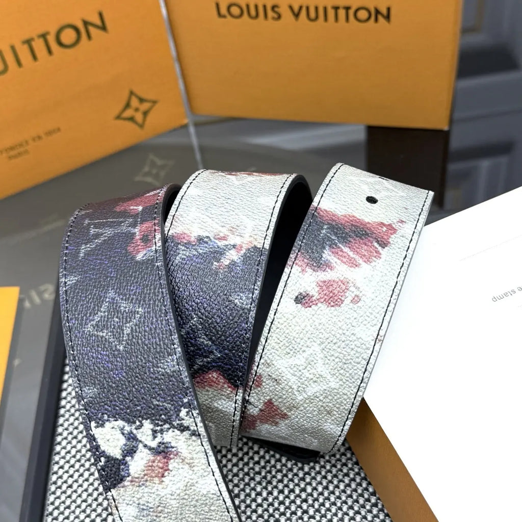Louis Vuitton Watercolor Monogram Belt gold - Hình 6